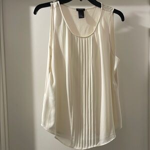 Elegant Cream Sleeveless Top